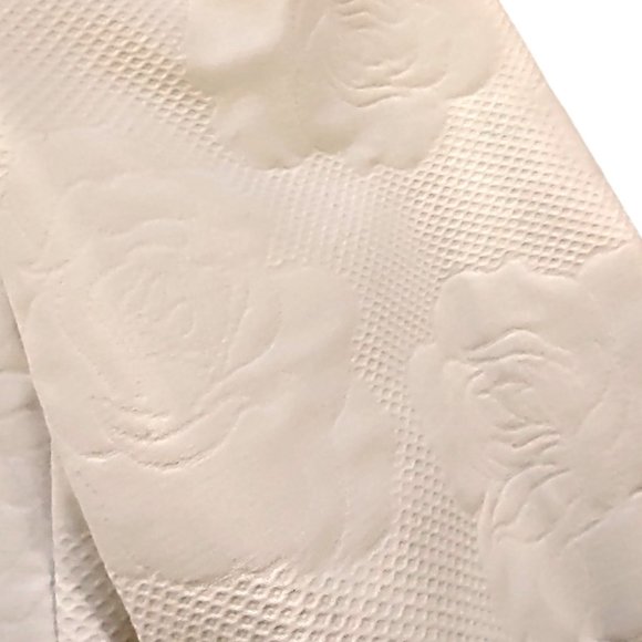 Jaeger vtge Britain made quilted roses puff sleeve jacket & high rise skirt set - Picture 7 of 8